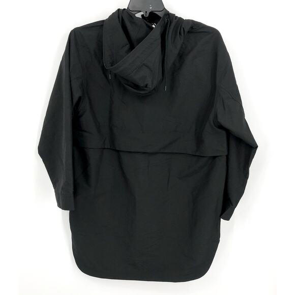 Everlane Womens ReNew Anorak Rain Coat Long Medium Black Hooded NWT - Picture 6 of 10